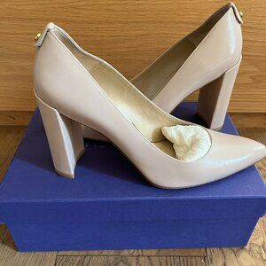 Women's 9.5 Stuart Weitzman Nude Block Heel